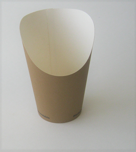 12oz Kraft Chip Cup PLA Lined